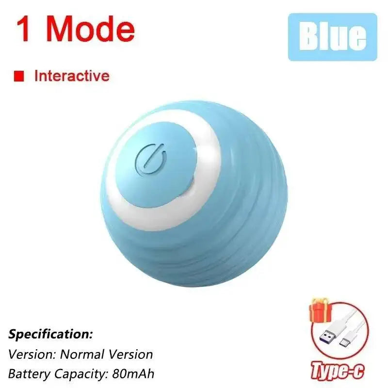 Motion-Activated Cat Toy Ball with Bird Chirping Sounds