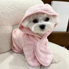 Absorbent Quick-Dry Pet Bathrobe for Dogs and Cats