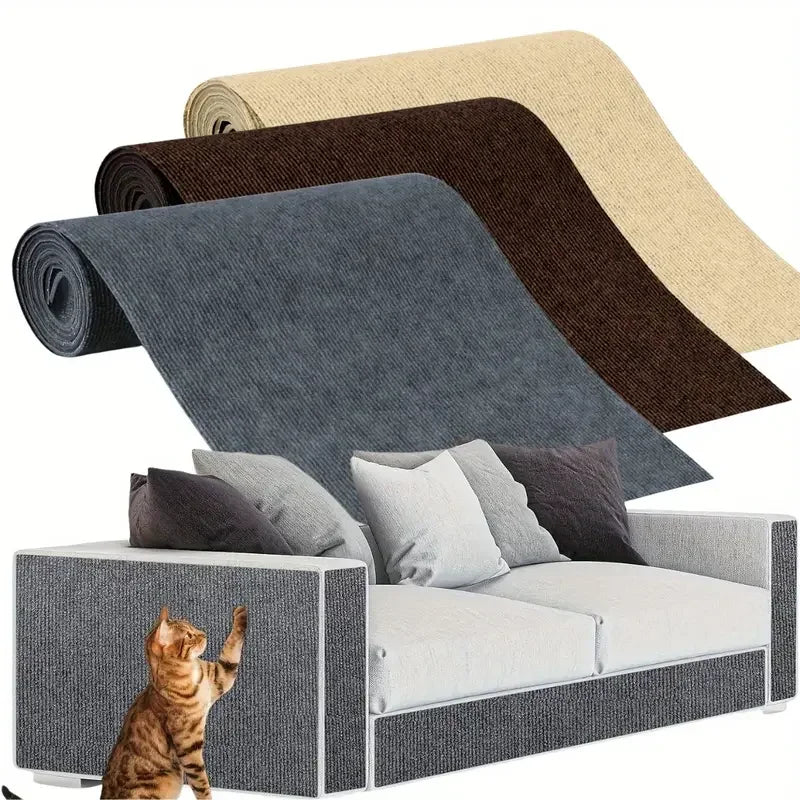 Tapis de grattage pour chat à adhésif auto-adhésif