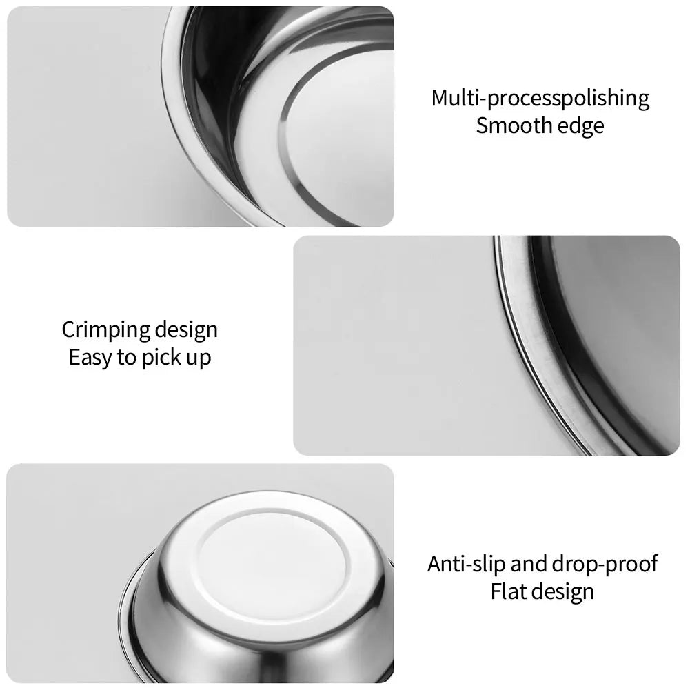 Stainless Steel Pet Food Bowl for Dogs and Cats