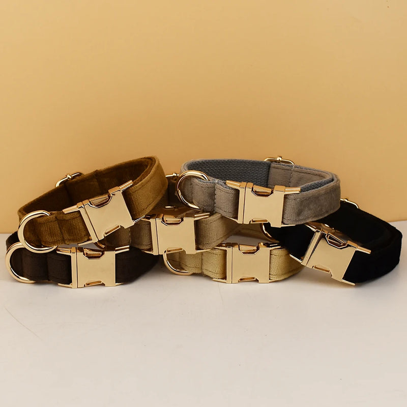 Personalisiertes Halsband, Geschirr & Leine Set mit abnehmbarem Fliegenknoten