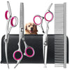 Stainless Steel Pet Grooming Scissors Set with Safety Round Tips
