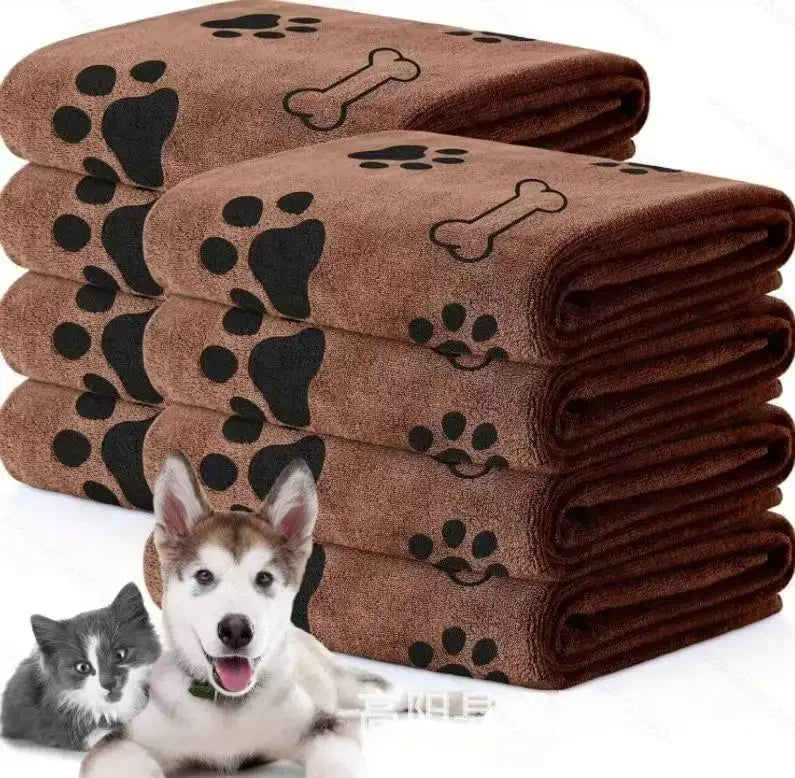 Ultra-Soft Quick-Dry Pet Bath Towel for Dogs and Cats