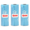 Disposable Dog Waste Bags with Bone-Shaped Dispenser and Leash Clip