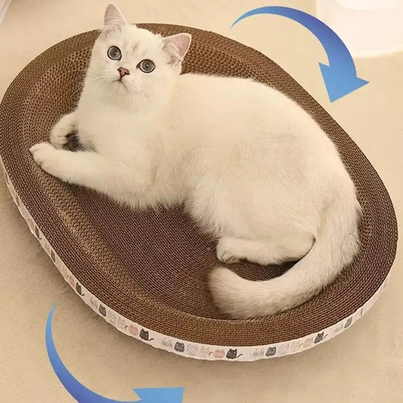 Grattoir pour chat en carton ondulé rond
