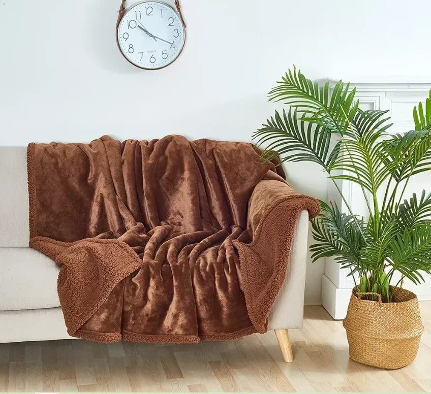 Luxury Shaggy Waterproof Blanket with Microfibre Fleece