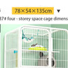 قفص قطط شبكي قابل للفتح مع فيلا مزدوجة