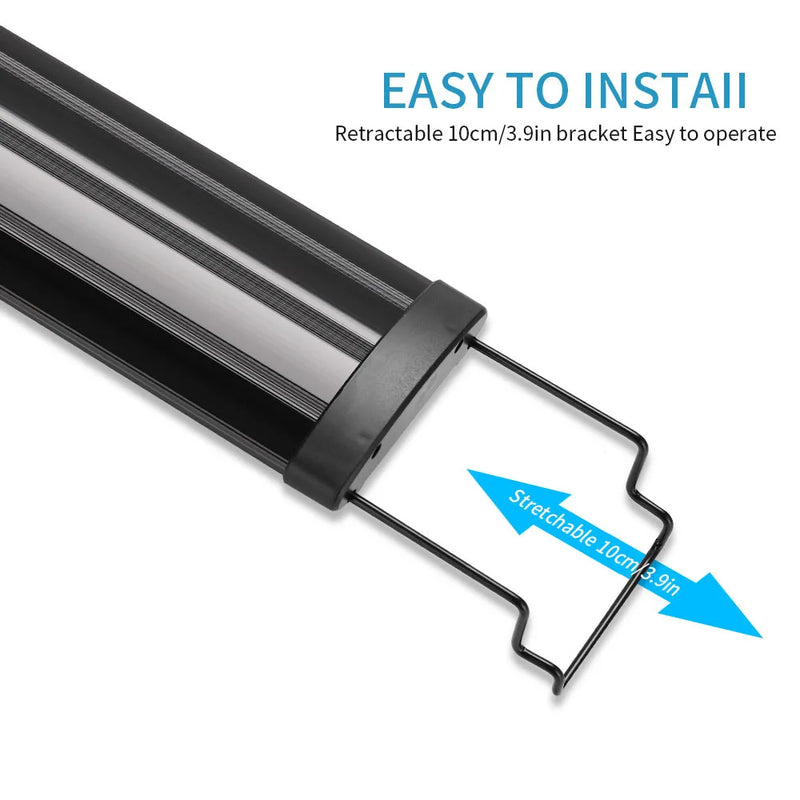 Ultra Slim Aquarium LED Light Clip Lamp RGB 31-120cm