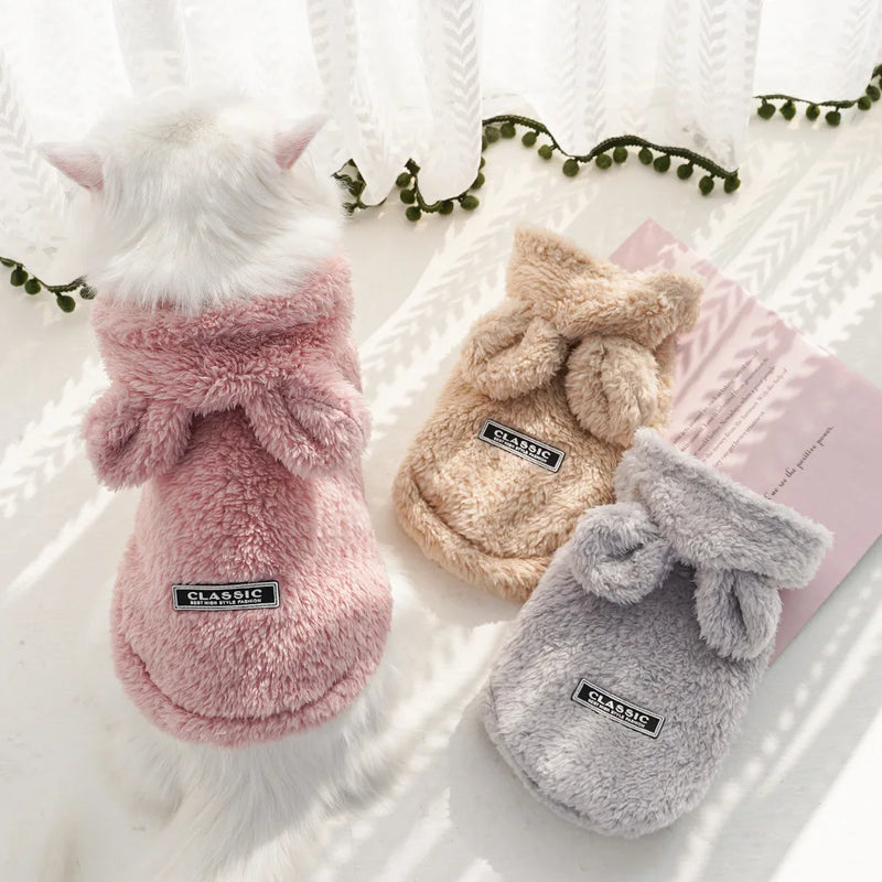Sudadera de Felpa Acogedora para Perros y Gatos