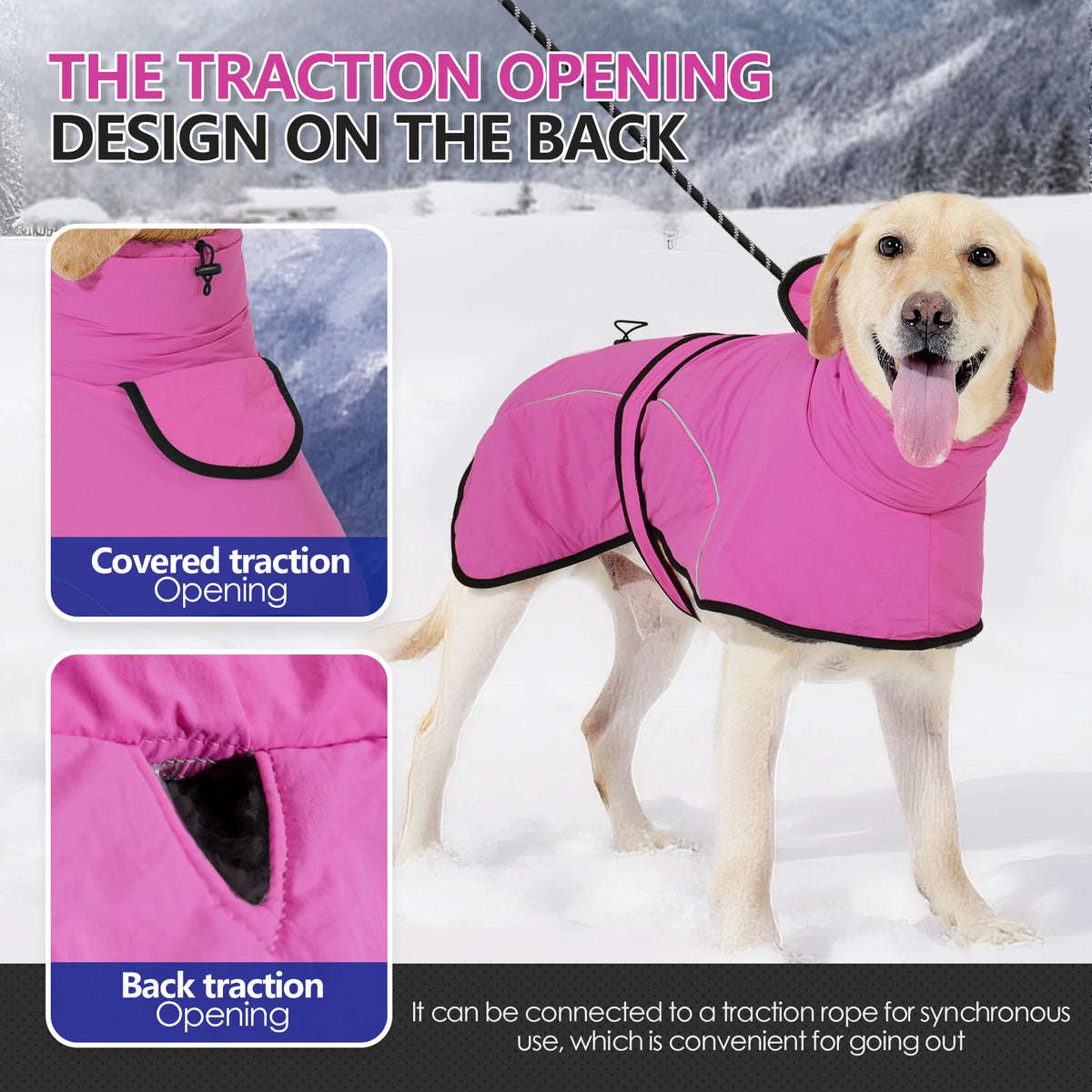 Reflective Dog Coat with Adjustable Fit