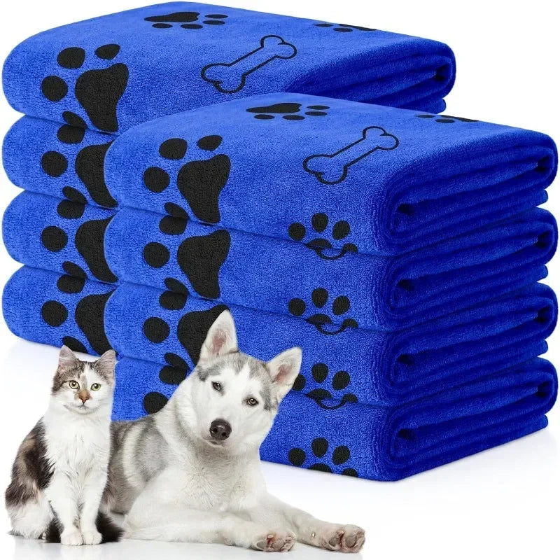 Ultra-Soft Quick-Dry Pet Bath Towel for Dogs and Cats