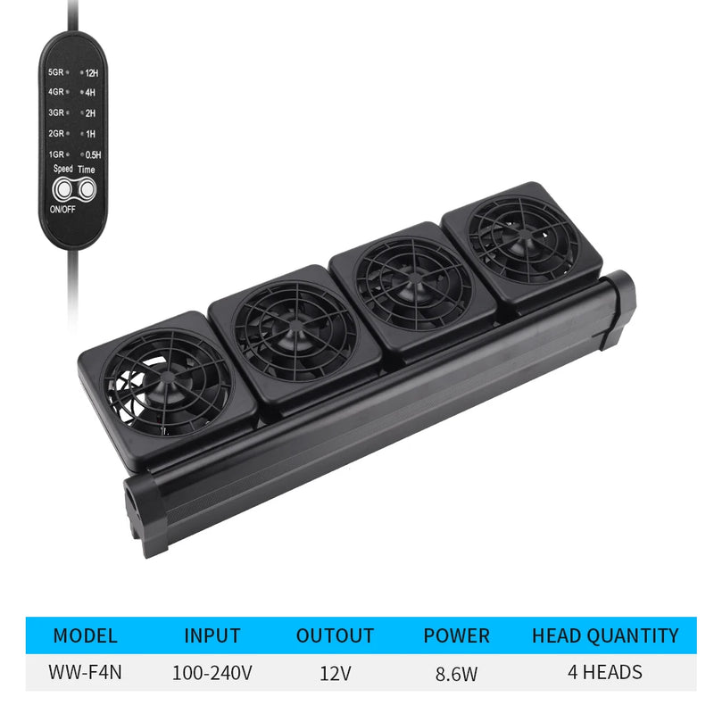 Ventilateur de refroidissement pour aquarium réglable