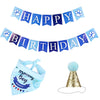 Pet Birthday Celebration Set with Hat Bandana and Bow Tie