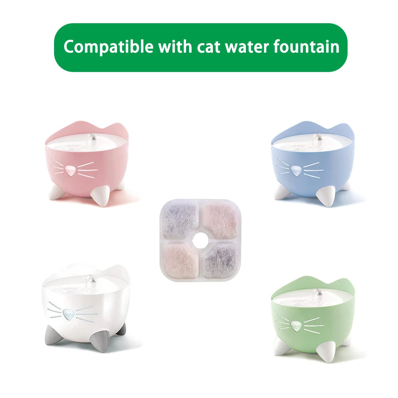 Filtres de rechange en charbon actif pour fontaines à eau pour animaux