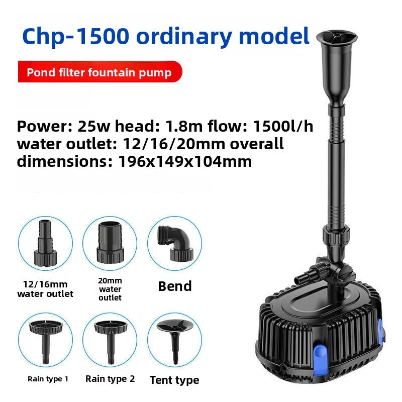 Submersible Pond Pump for Fountains, Filtration & Aeration