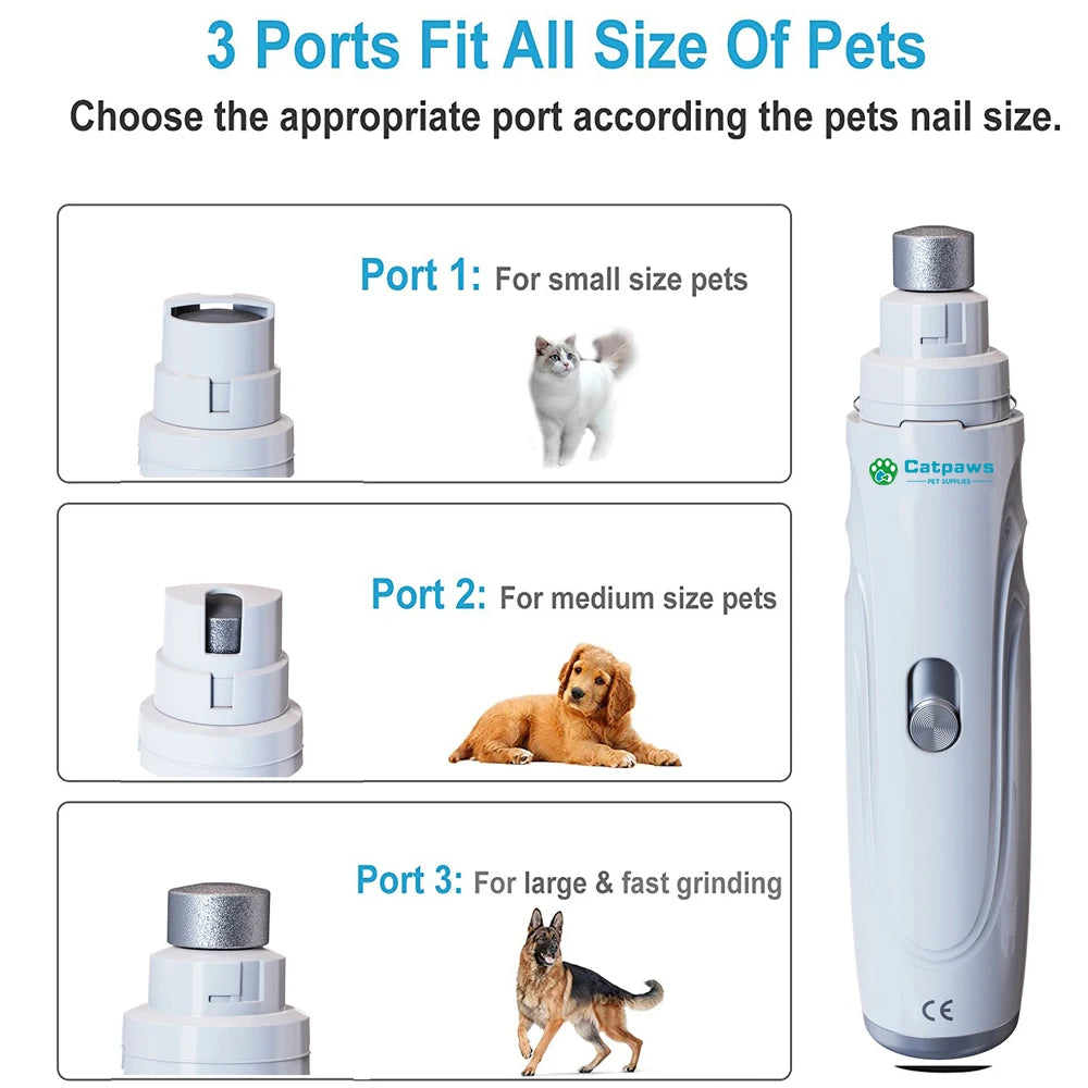 Rechargeable Electric Pet Nail Grinder for Dogs and Cats