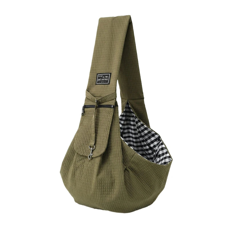Breathable Crossbody Pet Carrier Bag for Small Dogs & Cats