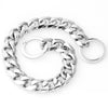 Polished Stainless Steel Slip Chain Dog Collar for Training and Walking