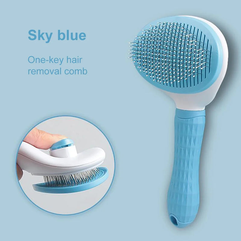 Self-Cleaning Pet Grooming Brush