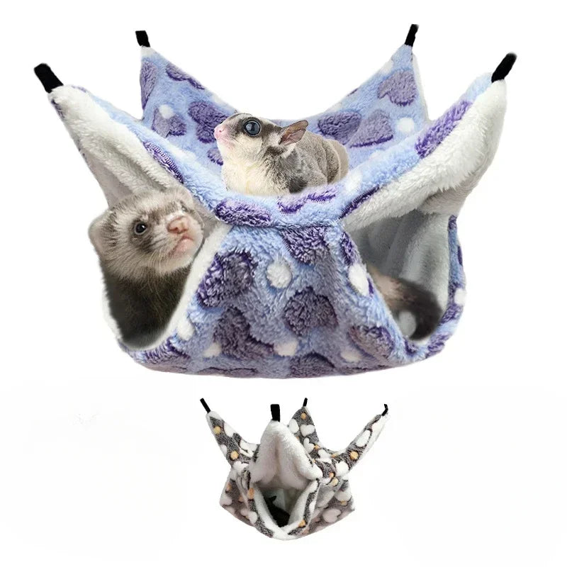 Hamac Double Couche pour Petits Animaux