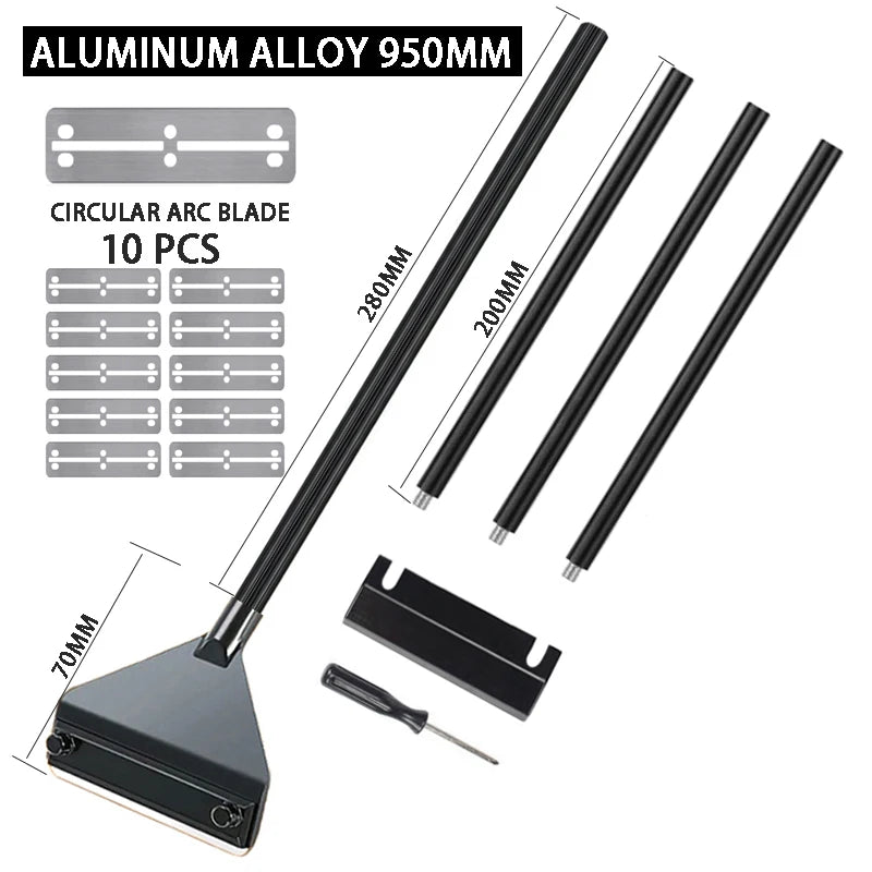 Racleur de verre d'aquarium extensible