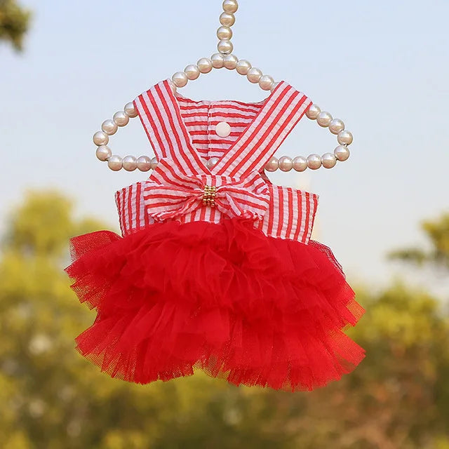 Vestido de Verano con Encaje para Perros