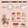 Zombie Mummy Dog Toy with 8 Squeaky Organs