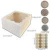Set of 10 Cake Boxes with Clear Window for Bakery and Gifting