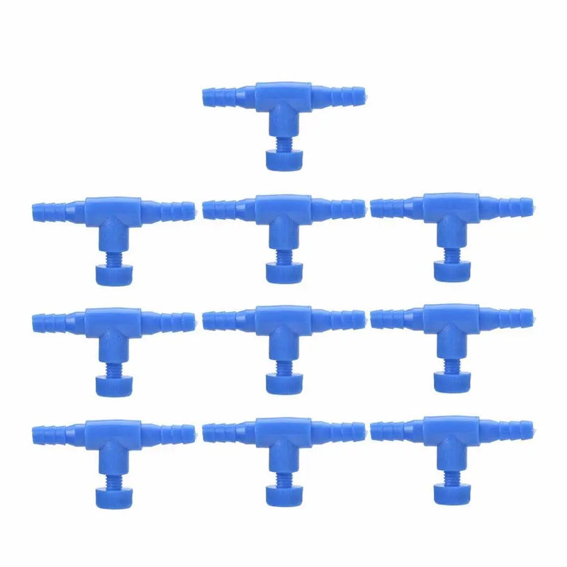 10 Pack Aquarium Air Line Flow Regulator Valves 4/6mm Tubing