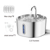 Fontaine à eau automatique pour animaux en acier inoxydable