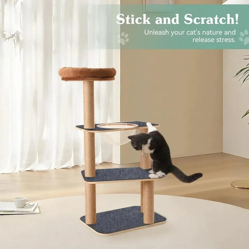 Tapis Anti-Dérapant pour Griffoir de Chat - Protection Meubles