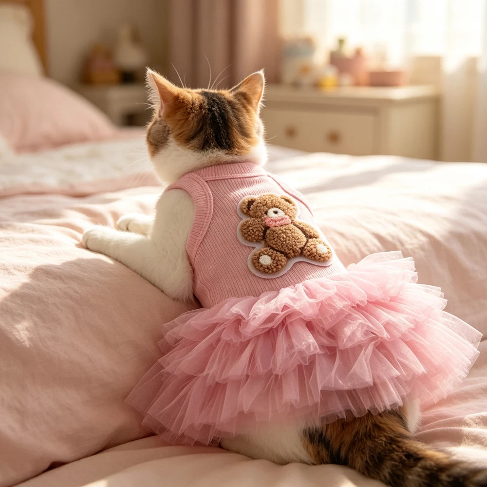 Princess Puffy Half Skirt for Small Dogs and Cats