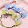Handmade Pet Hair Bows – Adjustable Multi-Style Cloth Bows for Dogs and Cats