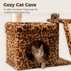 Compact Cat Tree Tower with Sisal Scratching Posts and Cozy Perches
