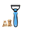 Dematting Comb for Dogs and Cats – Undercoat Rake for Long Hair, Tangles & Loose Fur