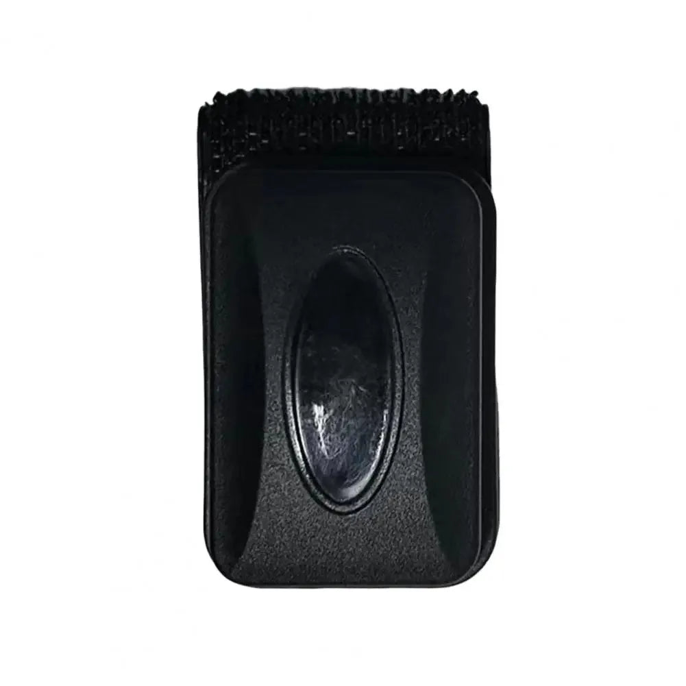 Brosse magnétique noire pour aquarium avec coin texturé pour le nettoyage.