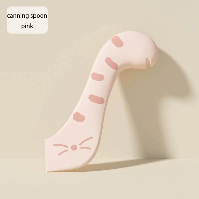 Silicone Pet Food Spoon with Airtight Can Lid