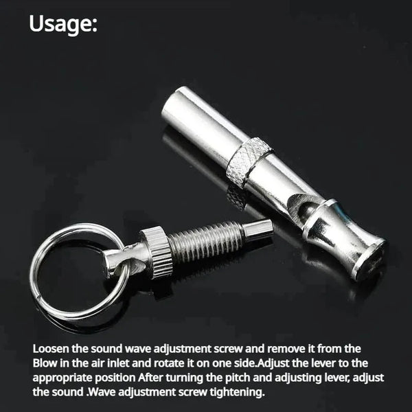 Ultrasonic Dog Training Whistle - Stop Barking, Keychain Tool