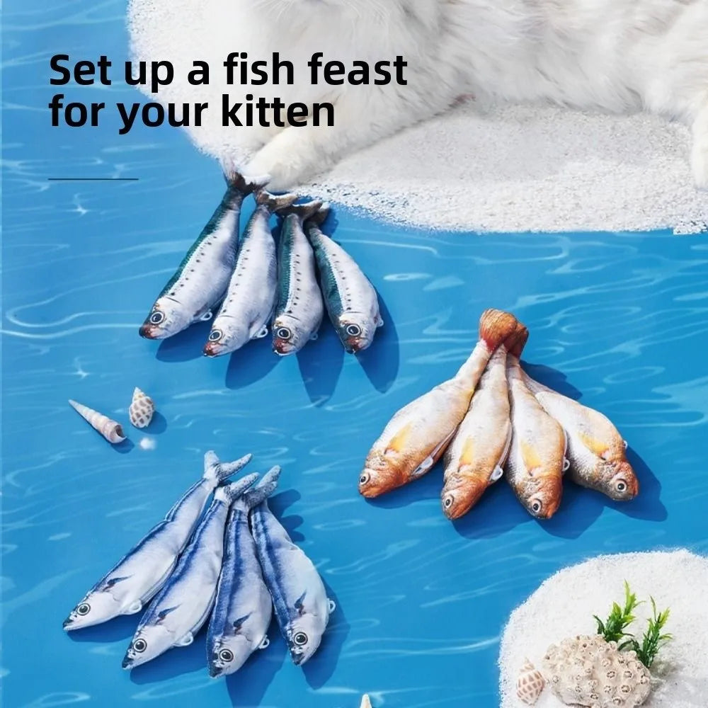 Interactive Cat Toy Fish with Wagging Tail – USB Rechargeable