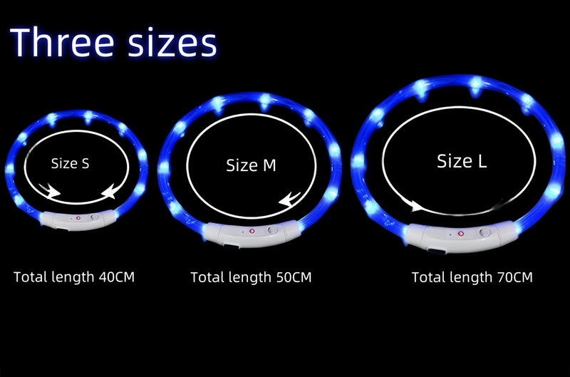 USB-aufladbarer LED-Hundehalsband