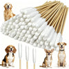 Extra-Long Double-Tipped Cotton Swabs for Pet Ear Care