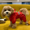 Adjustable Waterproof Dog Raincoat with Reflective Strap