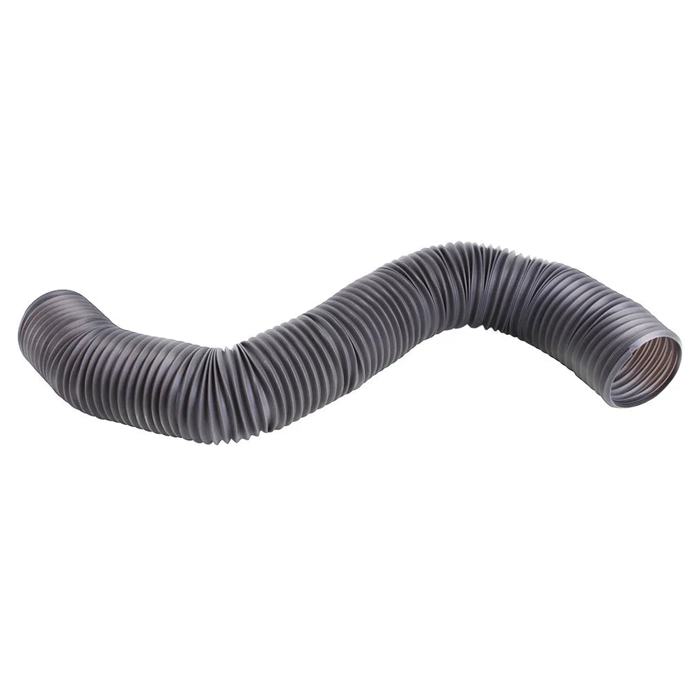 A flexible, grey telescopic pet activity tunnel with a curved shape.