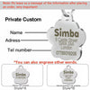 Personalized Engraved Pet ID Tag with Glitter Finish