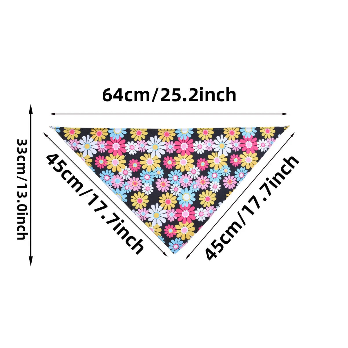 Floral Dog Bandanas with Adjustable Fit