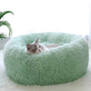 Lit pour animaux en peluche rayé et douillet