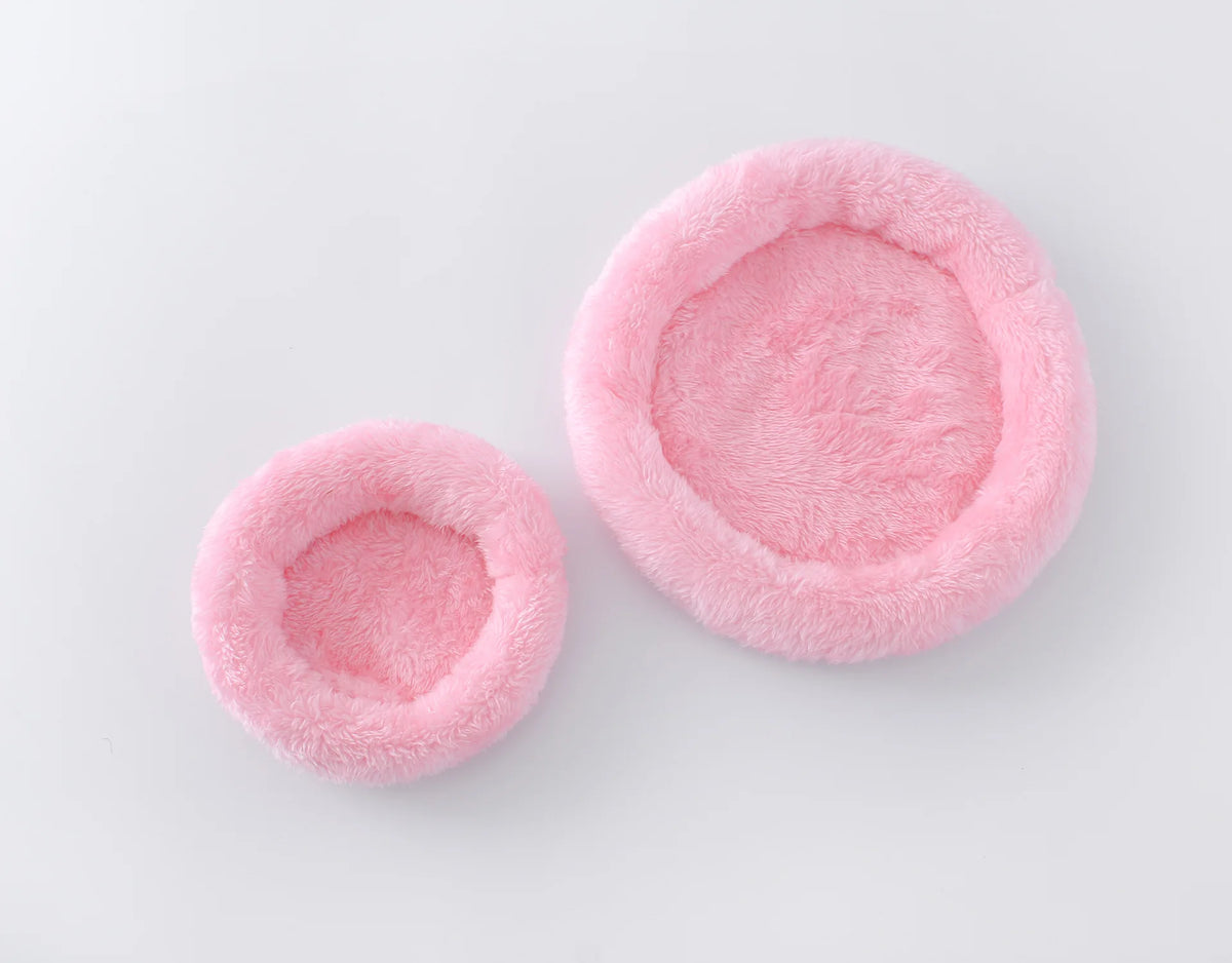 Plush Cozy Nest Bed for Small Pets