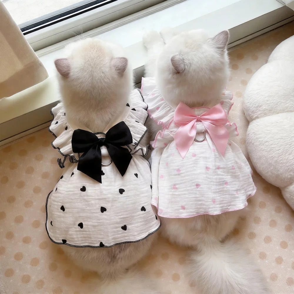Breathable Anti-Shedding Summer Dress for Cats and Small Dogs
