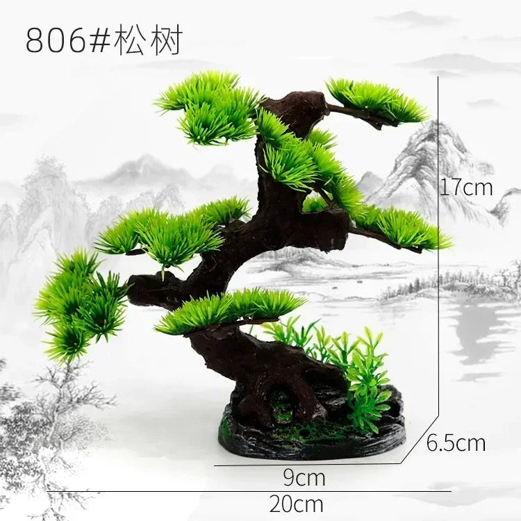 Aquarium Decor: Simulation Plants and Landscaping Ornaments