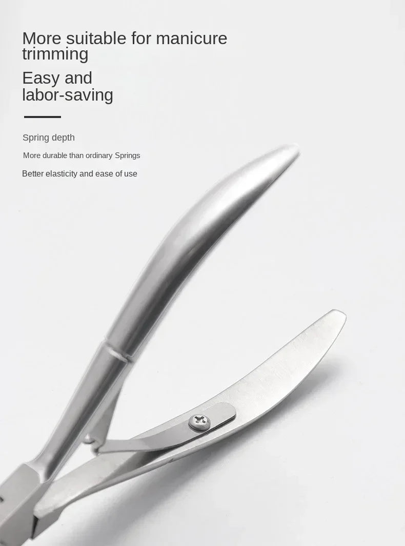 Precision Stainless Steel Cuticle Nipper for Salon-Quality Nail Care